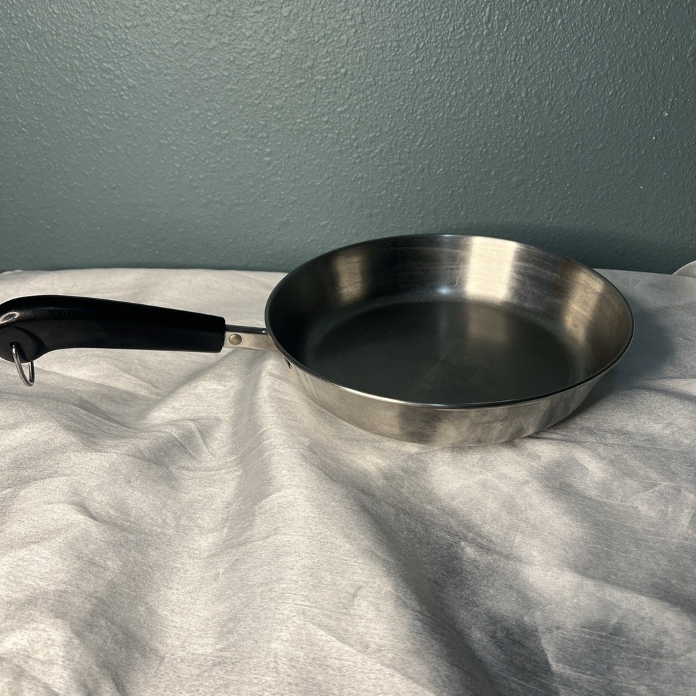 1801 Revere‎ Ware 9" Stainless Steel Skillet Frying Pan 2059 23 cm Korea No Lid